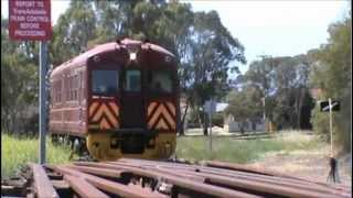 RedHen 400 and steam locomotive Bub at the National Railway Museum Port Adelaide 28102012 [upl. by Cliff]