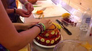 How to make a Raw Food Birthday Cake at The Woodstock Fruit Festival 2013 [upl. by Calie]