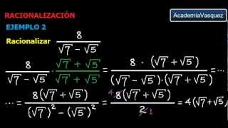 Racionalización Teoría y ejemplos [upl. by Anahsak]