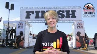 Terri Prange  LIVESTRONG at the Mankato Family YMCA Champion Runner  Mankato Marathon 2018 [upl. by Acessej]