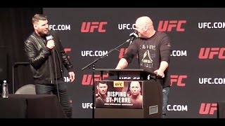 Georges StPierre and Michael Bisping Unhinged Shut the F Up [upl. by Norean102]