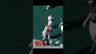 Browns score after Myles Garretts blocked field goal Shorts Browns Eagles [upl. by Neenad]