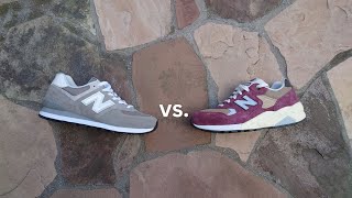 New Balance 574 vs New Balance 580 Comparison Sizing Comfort Design [upl. by Frantz]