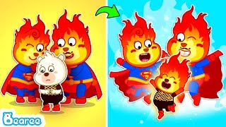 🔥🔥🔥 Fire Family Helps Bearee Awaken Hidden Fire Power  Cartoons for Kids  Bearee Kids Show [upl. by Prestige]