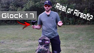 Whats The Difference Between The Airsoft Glock 17 vs Real Steel Glock 17  Indepth Review [upl. by Yellehs]