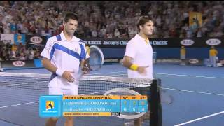 Match Point  Federer v Djokovic  Australian Open 2011 [upl. by Kucik790]