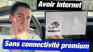 Avoir internet dans sa Tesla sans connectivité premium  ASTUCE [upl. by Beutner]