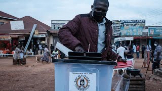 Ugandans vote in tense election under internet blackout [upl. by Ainahpets]