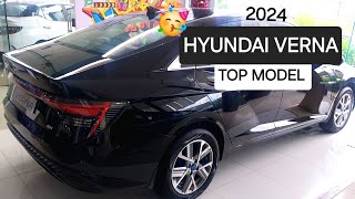 NEW HYUNDAI VERNA TOP MODEL 2024 BLACK verna hyundai [upl. by Treve572]