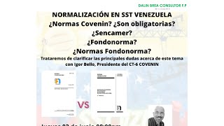 NORMALIZACIÓN EN SST EN VENEZUELA [upl. by Ernesto]