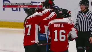 2024 HC U18 Womens National Championship  SemiFinal 2  BC vs Ontario Red [upl. by Ydnew]