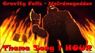 1HOUR Gravity Falls  WEIRDMAGEDDON Opening Theme Song [upl. by Ofori]