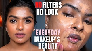 my True BROWN SKIN makeup amp Skin Care Therapy  what EVERYDAY MAKEUP looks in Person Satisfying AF [upl. by Quillan]