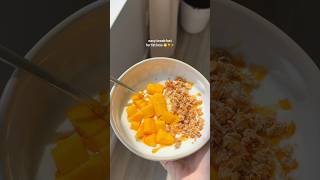 some low calorie breakfast inspiration for fat loss ✨🥭🍯 fatlossrecipes healthybreakfast [upl. by Letsou100]