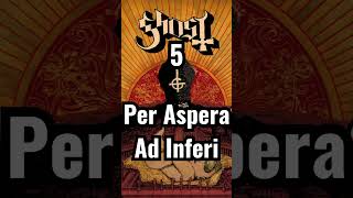 Ranking Every Song on Infestissumam  Ghost shorts [upl. by Kehr]