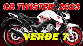 CB TWISTER 2023 HONDA COR VERDE  Carlos Rods [upl. by Adda]