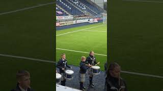 Falkirk Schools Pipe Band at the Falkirk Stadium [upl. by Naitsirc]