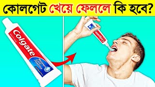 ভুল করে কোলগেট খেয়ে ফেললে কি হবে জানুন অবাক করা তথ্য  What if We Ate Colgate  Enigmatic facts [upl. by Nryhtak]