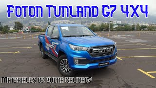 Review Fotón Tunland G7 4x4 2022 un motor hecho por FotónAceite y Alcohol [upl. by Krongold457]