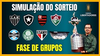 LIBERTADORES  SIMULAÇÃO DO SORTEIO  FASE DE GRUPOS [upl. by Niven615]