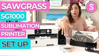 How to Set Up Sawgrass SG1000 Sublimation Printer [upl. by Yawnoc611]