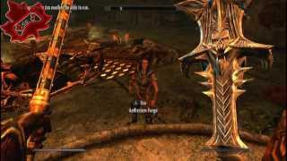 Defeating The Forgemaster Smithing With Aetherium  Skyrim [upl. by Dedrick]