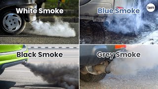 Types of Car Smoke amp What it is trying to tell you Car Exhaust Smoke  The Engineers Mess [upl. by Zephan]