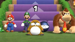 Mario Party 9 Minigames  Mario Vs Luigi Vs Chain Chomp Vs Donkey Kong Master Difficulty [upl. by Ruthanne]