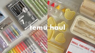 huge back to school temu haul 🌼✏️ cute stationery travel accessories amp more [upl. by Marbut841]