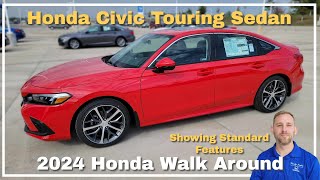 2024 Honda Civic Touring Walkaround Standard Features [upl. by Rehpoitsirhc]