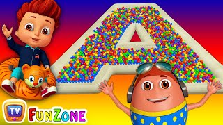 The ABC Song  Ball Pit Fun Show for Kids to Learn ALPHABETS  ChuChu TV Funzone 3D for Children [upl. by Blancha848]