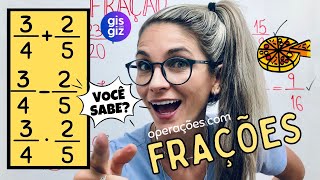 OPERAÇÕES COM FRAÇÕES   VOCÊ SABE \ProfGis [upl. by Saleme397]