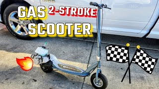 Home Build 49cc Gas Scooter [upl. by Eugenius]