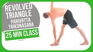 Revolved Triangle Sequence  Short Yoga Class  Parivrtta Trikonasana [upl. by Omar]