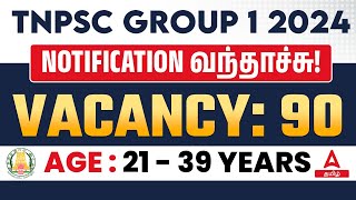 TNPSC Group 1 Notification 2024 Out 🔥 Group 1 Notification Syllabus Age and Qualification Details [upl. by Okiek]