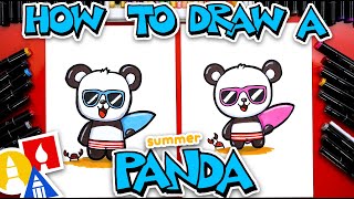 How To Draw A Summer Panda  Sunny Paws and Mr Pinch [upl. by Yaras]