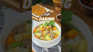 Cobain nih resep sop daging yang comforting banget ini Yuk recook ya guys 🔥🔥 [upl. by Arodal38]