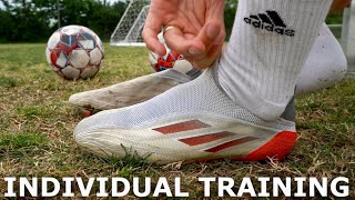 Full Individual Training Session For Footballers  Improve Your Technical Ability [upl. by Krigsman]