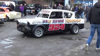 Classic Hot Rods in the pits Wimbledon 21022016 [upl. by Hctub]