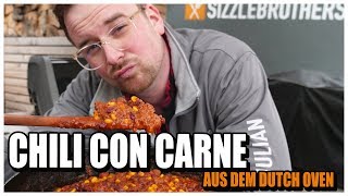 Chili Con Carne aus dem Dutch Oven Einfach und lecker für jede Party  Sizzlebrothers [upl. by Brock562]