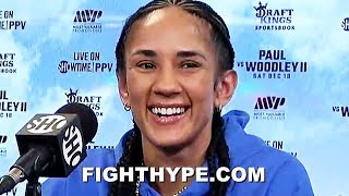 AMANDA SERRANO quotKATIE TAYLOR TIMEquot POSTFIGHT AFTER BEATING MIRIAM GUTIERREZ TALKS WIN amp MEGAFIGHT [upl. by Nuahsak238]