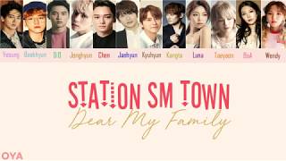 SM Station  Dear My Family lyric Video HanRom Color coded [upl. by Alimat]