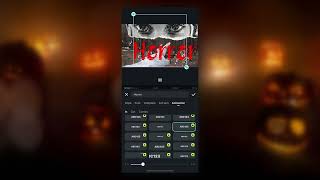 Filmora Mobile Halloween special  Text effects and filters  NEW FILMORA MOBILE [upl. by Aya]