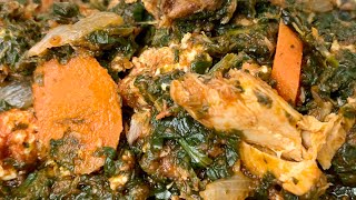 Kontomire Stew  Ghanaian Spinach Stew [upl. by Lehsar324]