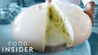 How Italy’s Biggest Mozzarella Balls Are Made  Regional Eats [upl. by Ireg]