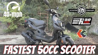 THE LAST 2STROKE 50cc SCOOTER  Roughhouse R50 Sport from Genuine Scooter Company [upl. by Burlie]