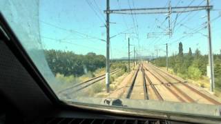 CAB Time lapse MarseilleLyon by TGV [upl. by Kcerred]