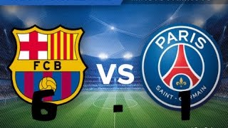 Barcelona 6 vs PSG 1 Goles 08032017 Champions League [upl. by Noell]