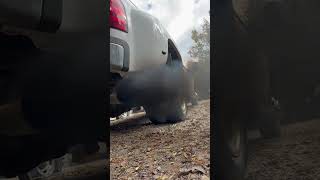 Lmm duramax 3500 dually straight pipe exhaust sound [upl. by Bohrer]