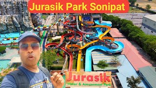 Jurasik Park Sonipat  Water and Amusement Park  Ticket Price and All Slides amp Rides  Snow world [upl. by Ahseet]